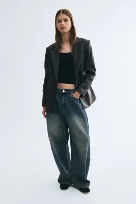Blazer à fermeture droite - Noir — photo 1