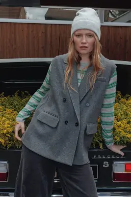 Blazer sans manches Femme — photo 2