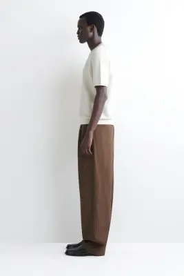 T-SHIRT EN MAILLE DE COTON GAUFRÉE - ÉCRU — photo 2