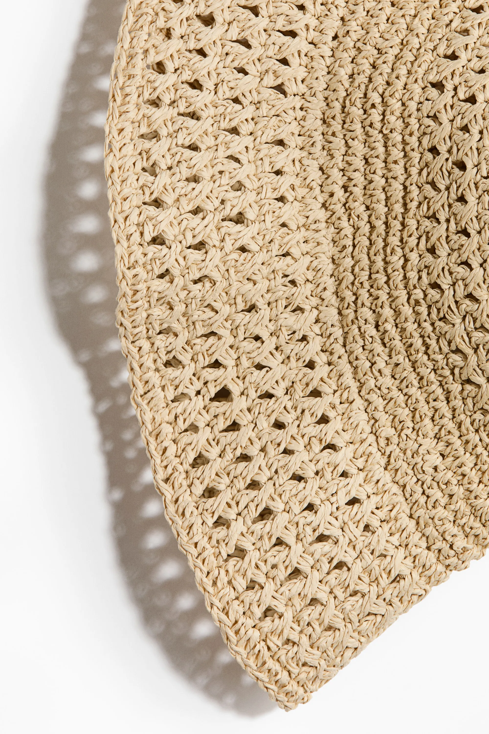 Bob fait main en paille - Beige