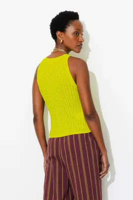 Pull-débardeur maille ajourée — photo 4