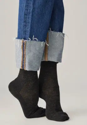Les chaussettes en laine - Gris anthracite — photo 3