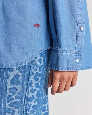 Chemise Anny bleu chambray — photo 3