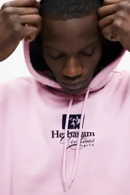 Hoodie imprimé Loose Fit - Rose ancien/Herbarium Archives — photo 2