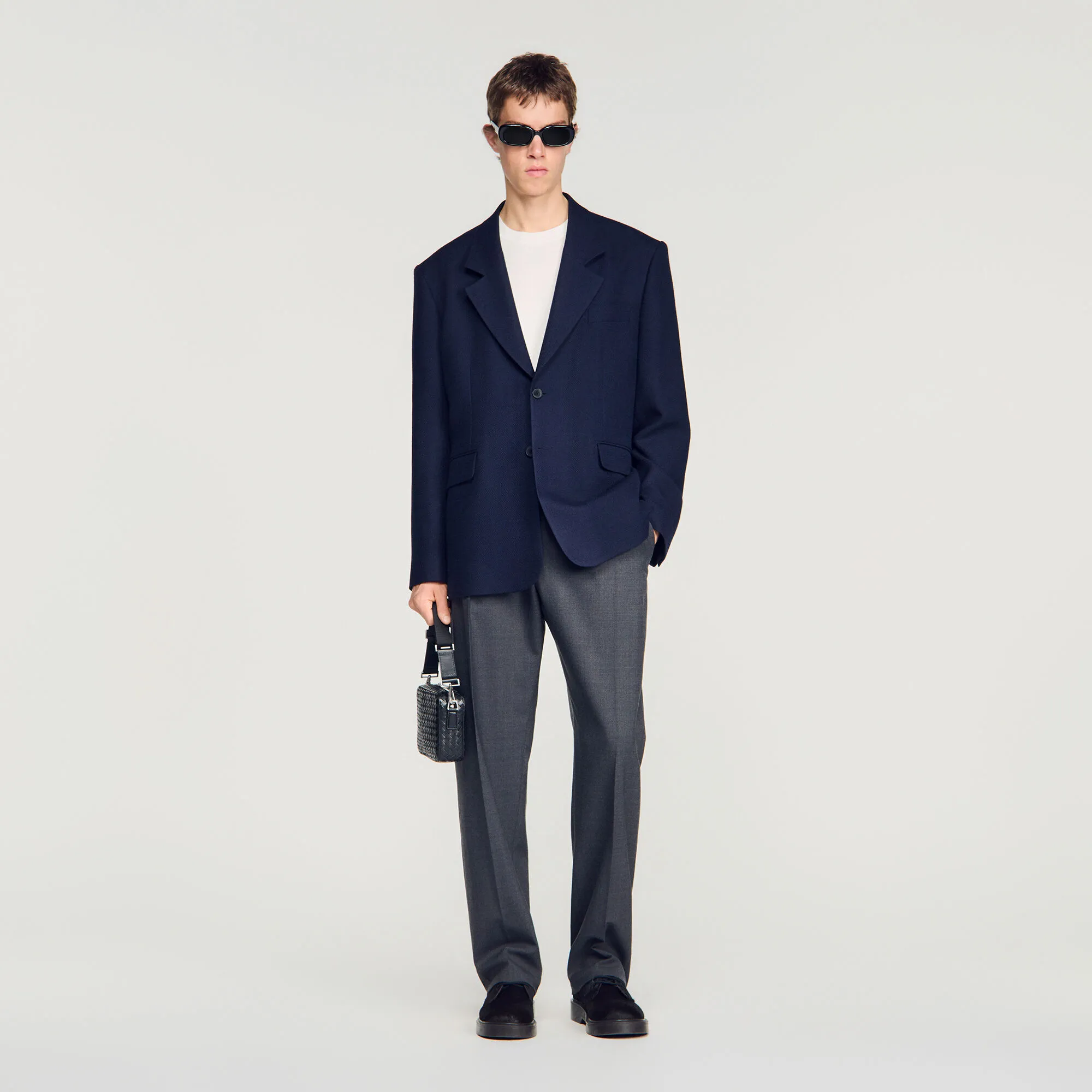 Veste de costume oversize en laine