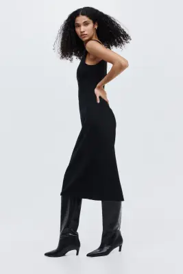 Robe en jersey romanite - Noir — photo 2