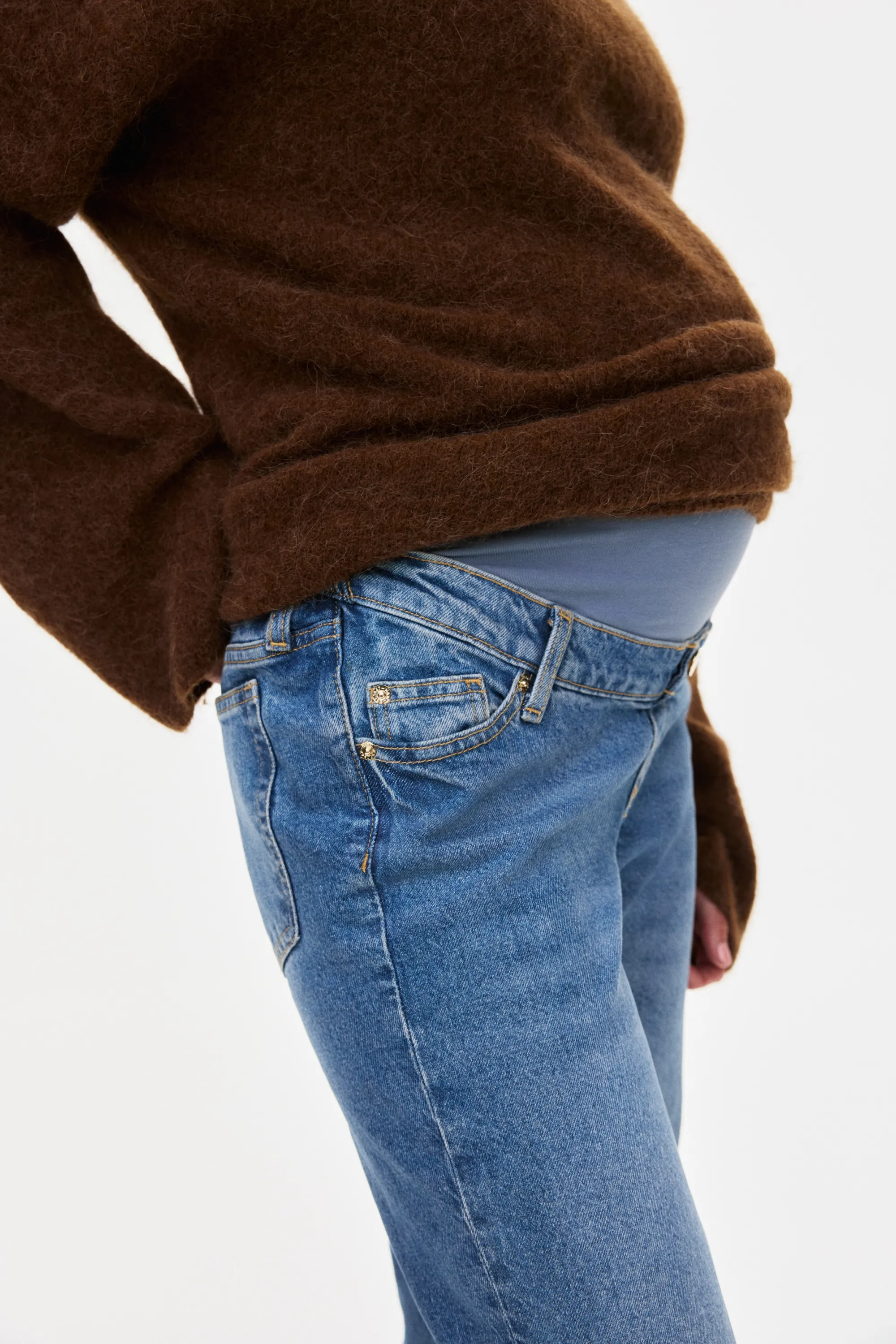 MAMA Straight Jeans - Bleu denim