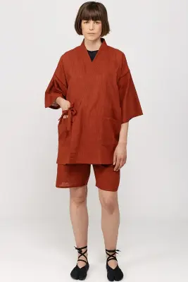 Ensemble Jinbei en coton léger — photo 2