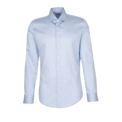 SEIDENSTICKER CHEMISE GRANDE LONGUEUR RAYE Bleu