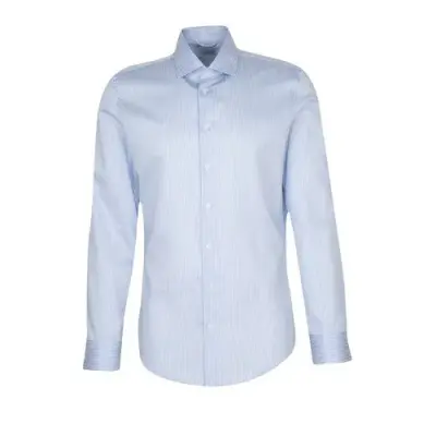 SEIDENSTICKER CHEMISE GRANDE LONGUEUR RAYE Bleu — photo 1