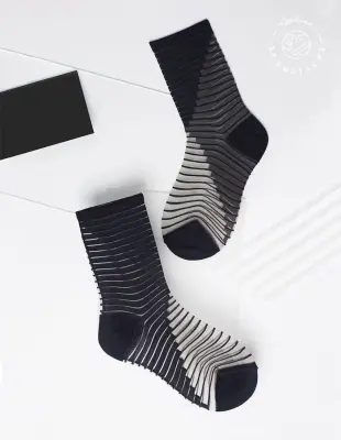 Chaussettes Shibuya (plusieurs couleurs) – Atelier St-Eustache - Noir — photo 5