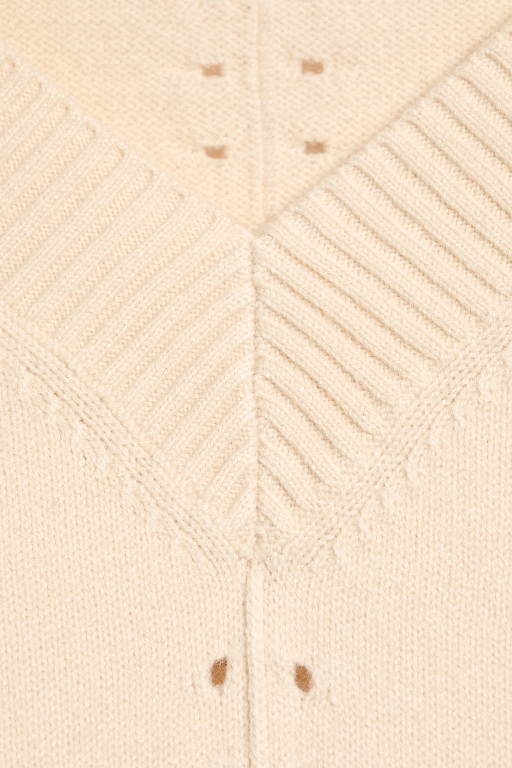 Pull en maille - Beige cendré clair