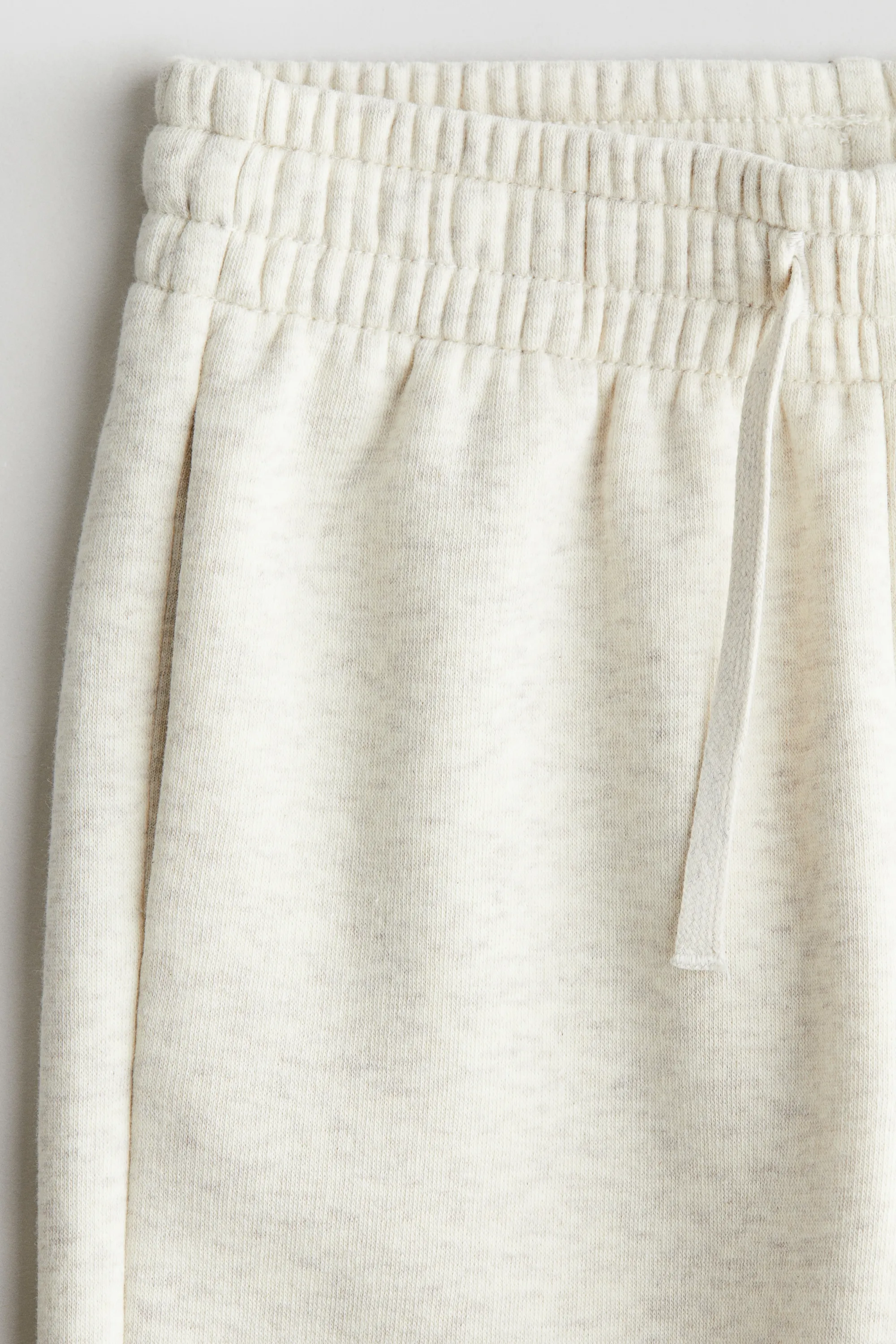 Pantalon jogger à l'intérieur brossé - Beige clair