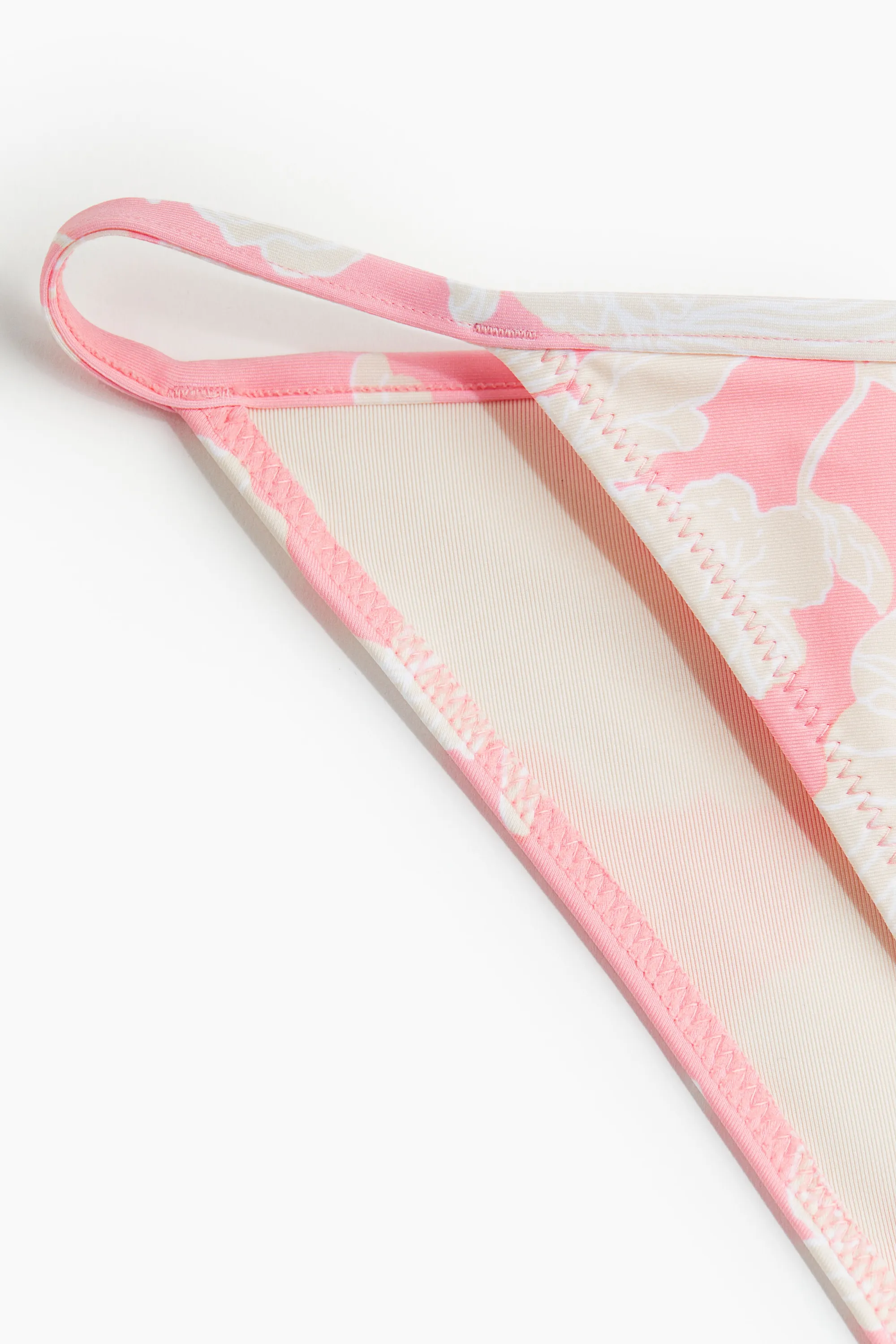 Bas de maillot Cheeky Tanga - Rose clair/fleuri