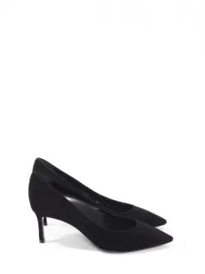 Escarpins en suede noir talon stiletto et bout pointu Prix boutique 800€ Taille 37 — photo 1