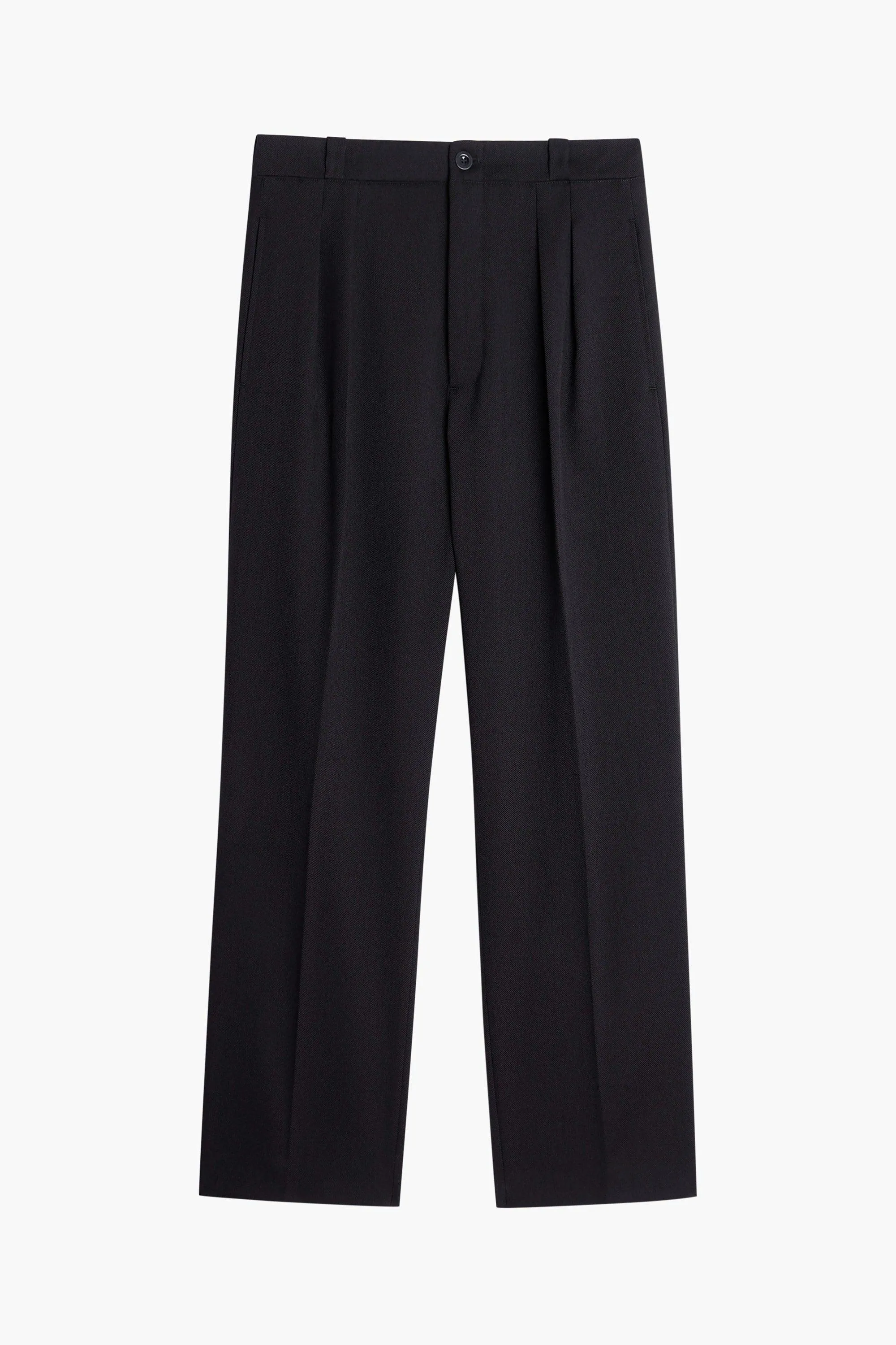 Pantalon French Military - Gabardine de laine Noir