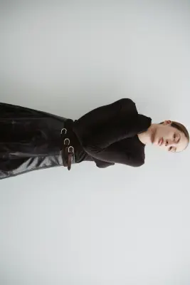 Ceinture à trois brides - Marron foncé — photo 3