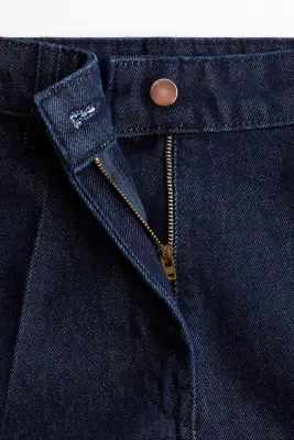 Wide High Jeans - Bleu denim foncé — photo 1