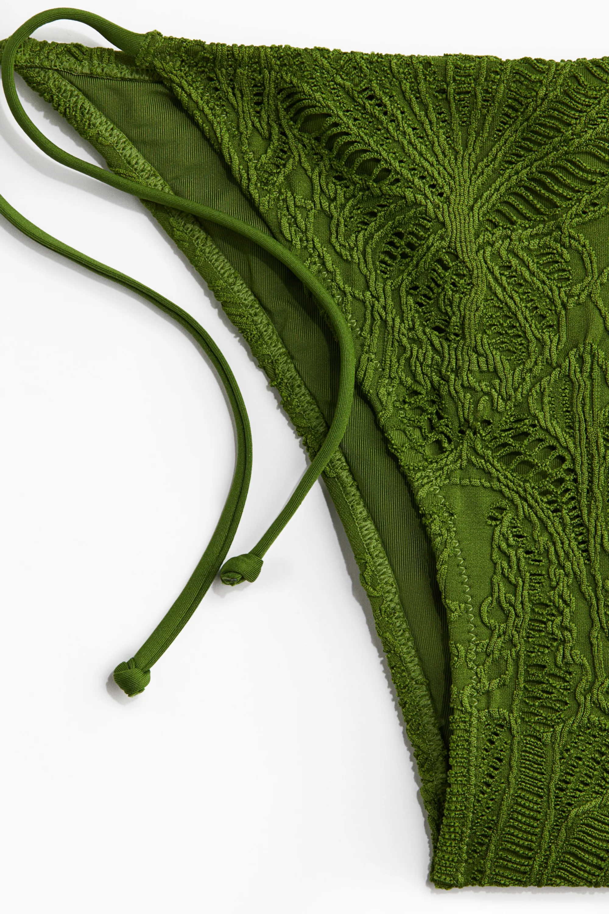 Bas de maillot Tanga à nouer - Vert