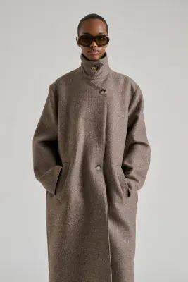 MANTEAU GERMAIN TAUPE — photo 3