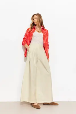 Pantalon large à pinces — photo 4