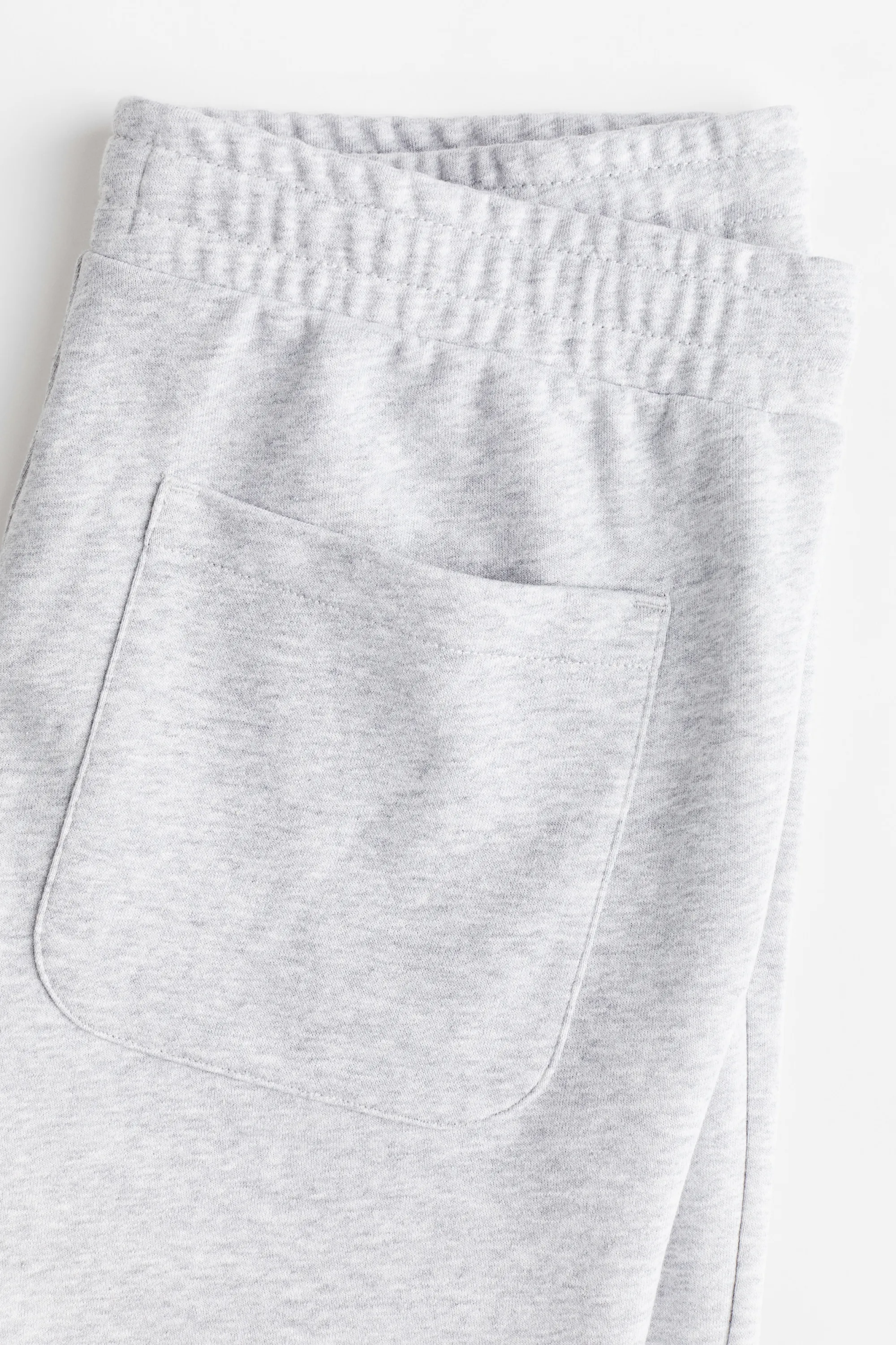 Short Regular Fit en molleton - Gris chiné