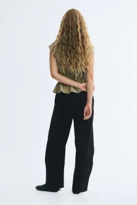 Pantalon barrel - Noir — photo 3