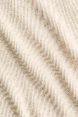 Pantalon en maille côtelée - Beige clair chiné — photo 5