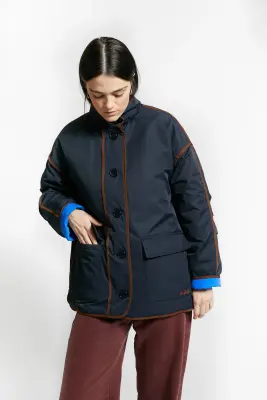 Indee – Veste réversible Warmup Navy — photo 5