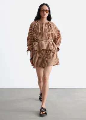 Short ample - Rouge/Multicolore — photo 2