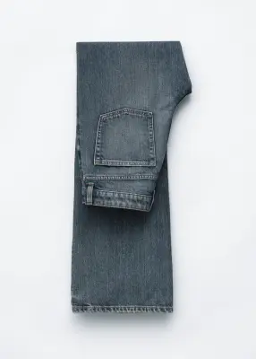 Jean bootcut taille mi-haute - Bleu délavé — photo 3