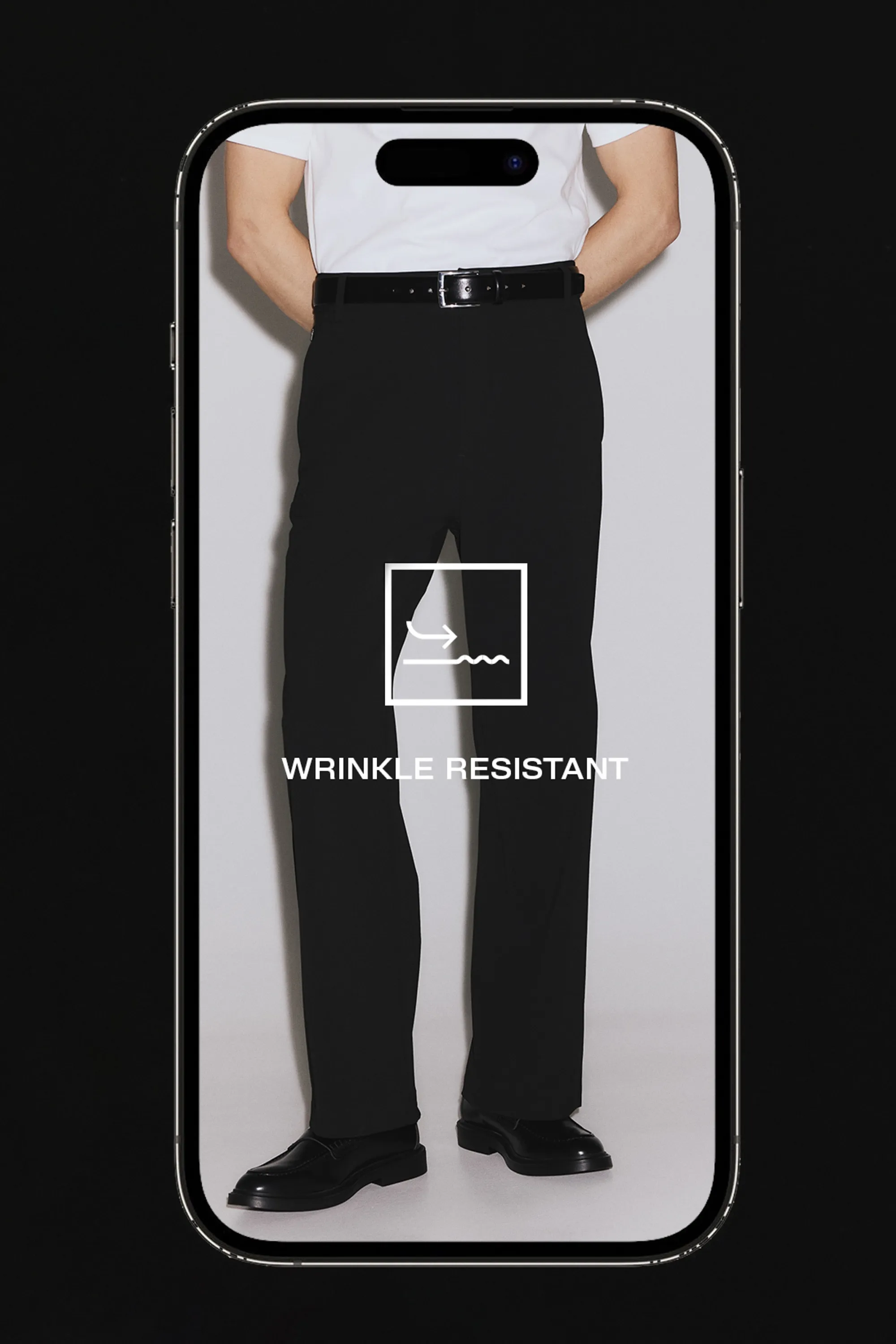 Chino Loose Fit Four-way Stretch - Noir