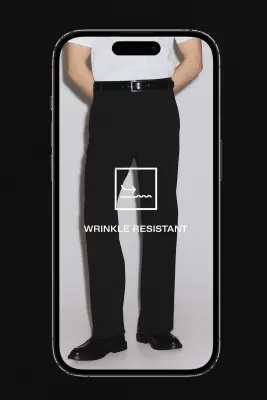 Chino Loose Fit Four-way Stretch - Noir — photo 1