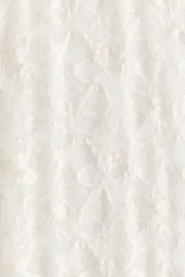 MAMA Pantalon évasé façon dentelle - Crème — photo 3