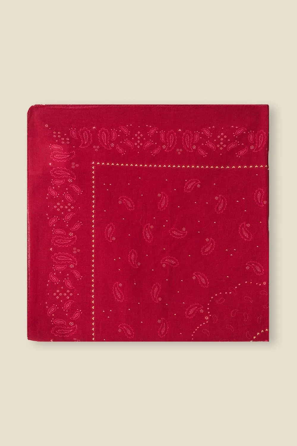 Foulard Nypette Paisley Rouge