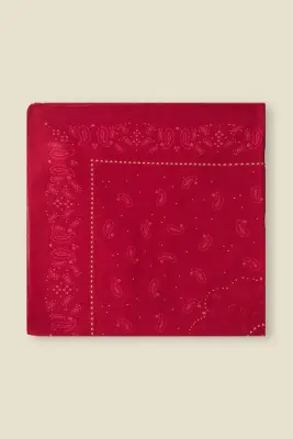 Foulard Nypette Paisley Rouge — photo 1