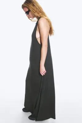 Robe longue dos nageur - Noir — photo 2