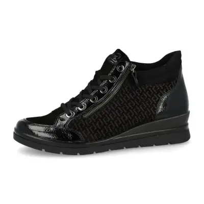Bottines Remonte R0773-05 Noires - Lacets Grande Pointure Femme — photo 1