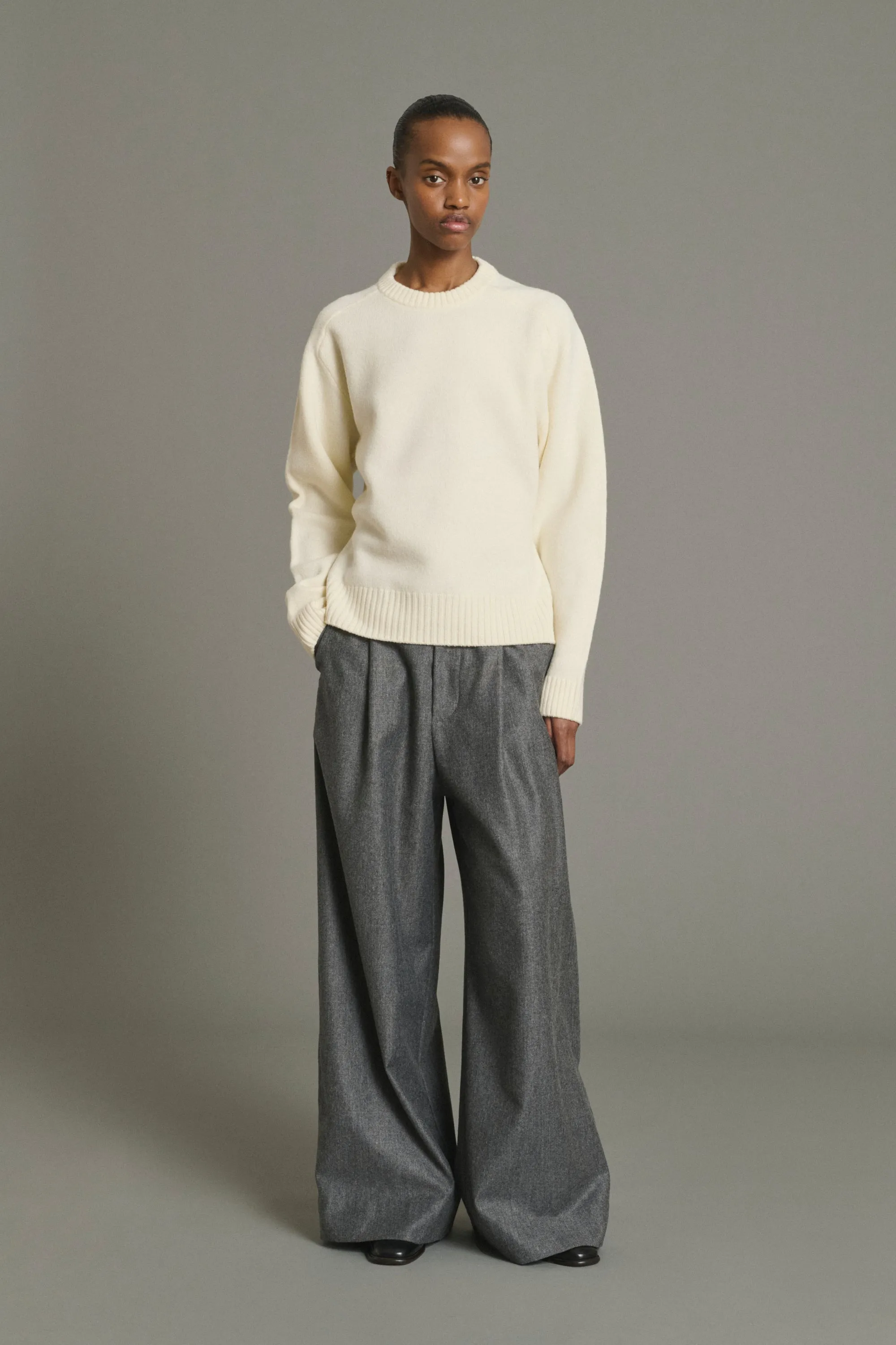 PANTALON HUGUES GRIS CHINÉ