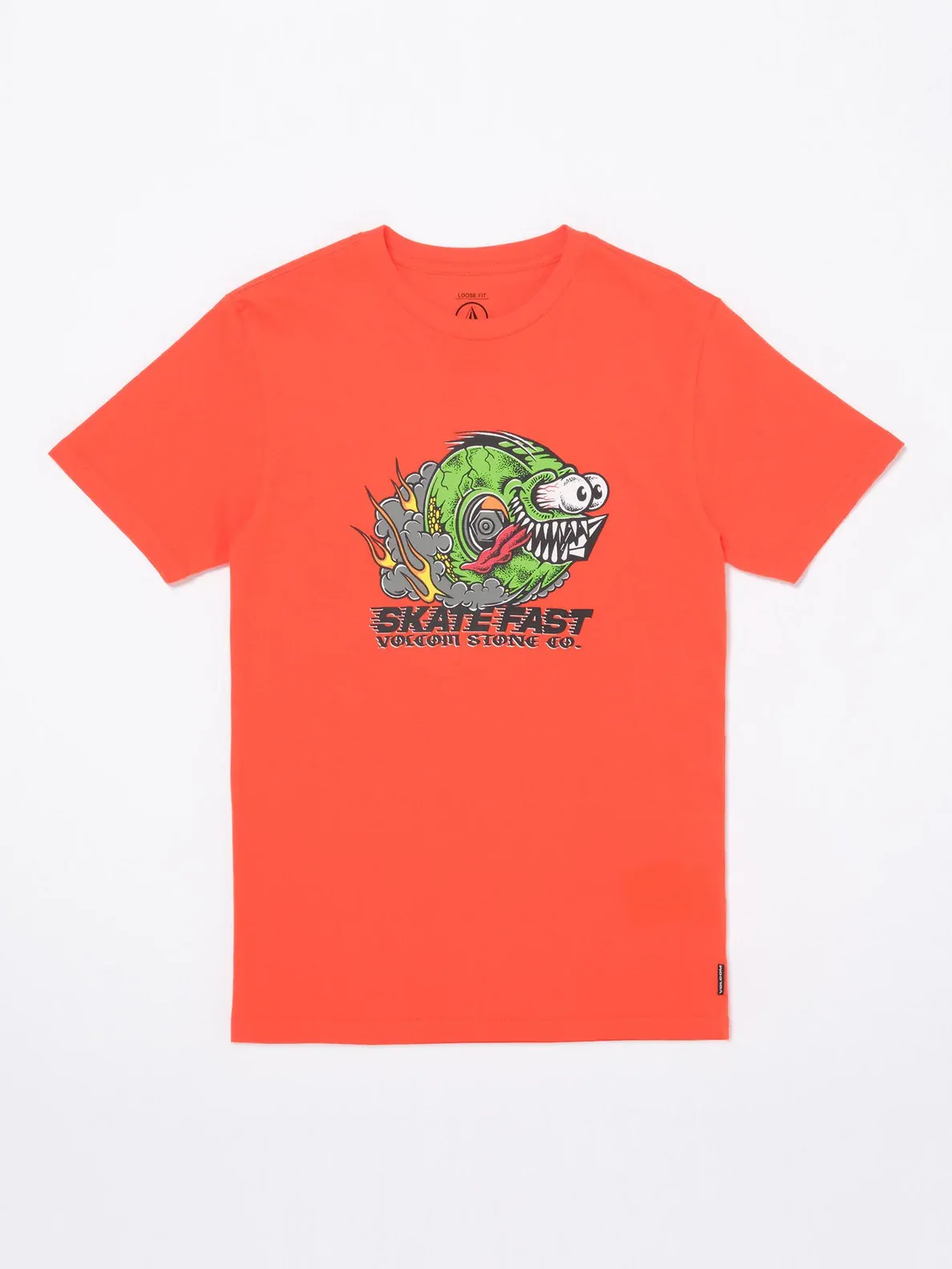 T-shirt enfant volcom skate fast – bright red