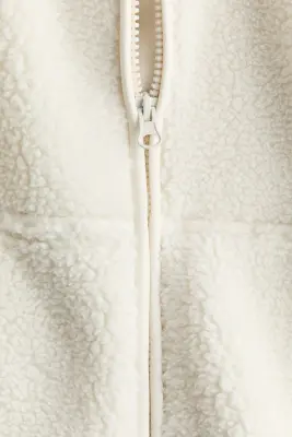 Veste de sport en tissu Teddy bear ThermoMove™ - Ivoire — photo 5