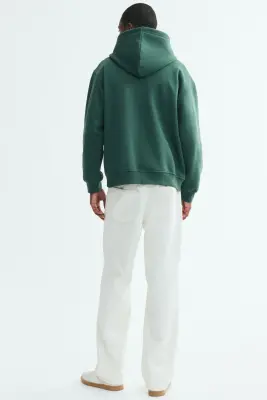 Hoodie Loose Fit - Vert foncé — photo 2