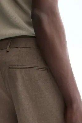 Pantalon de costume Regular Fit - Beige foncé — photo 4