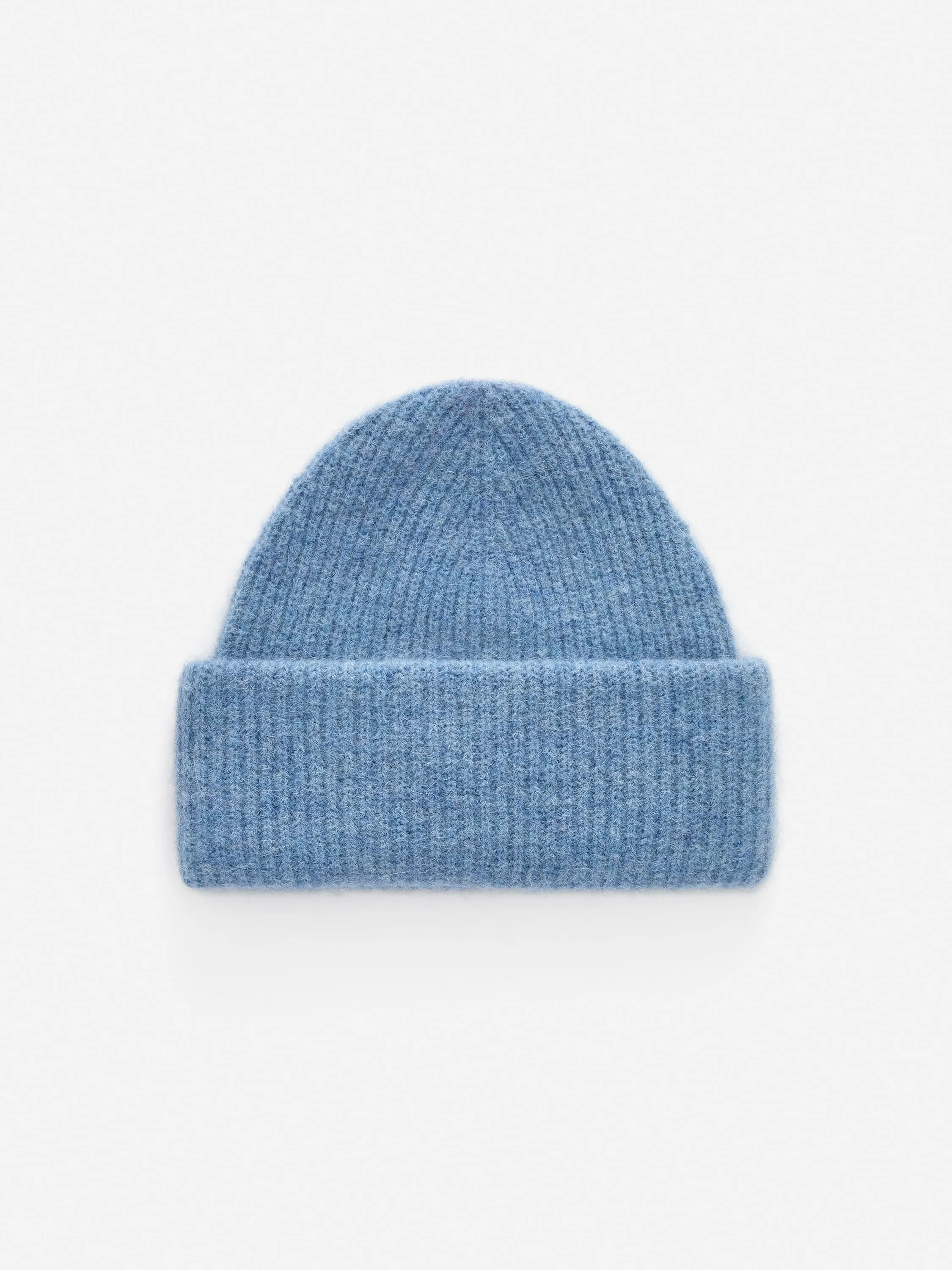 Bonnet en mélange de laine et d'alpaga - Bleu poudré