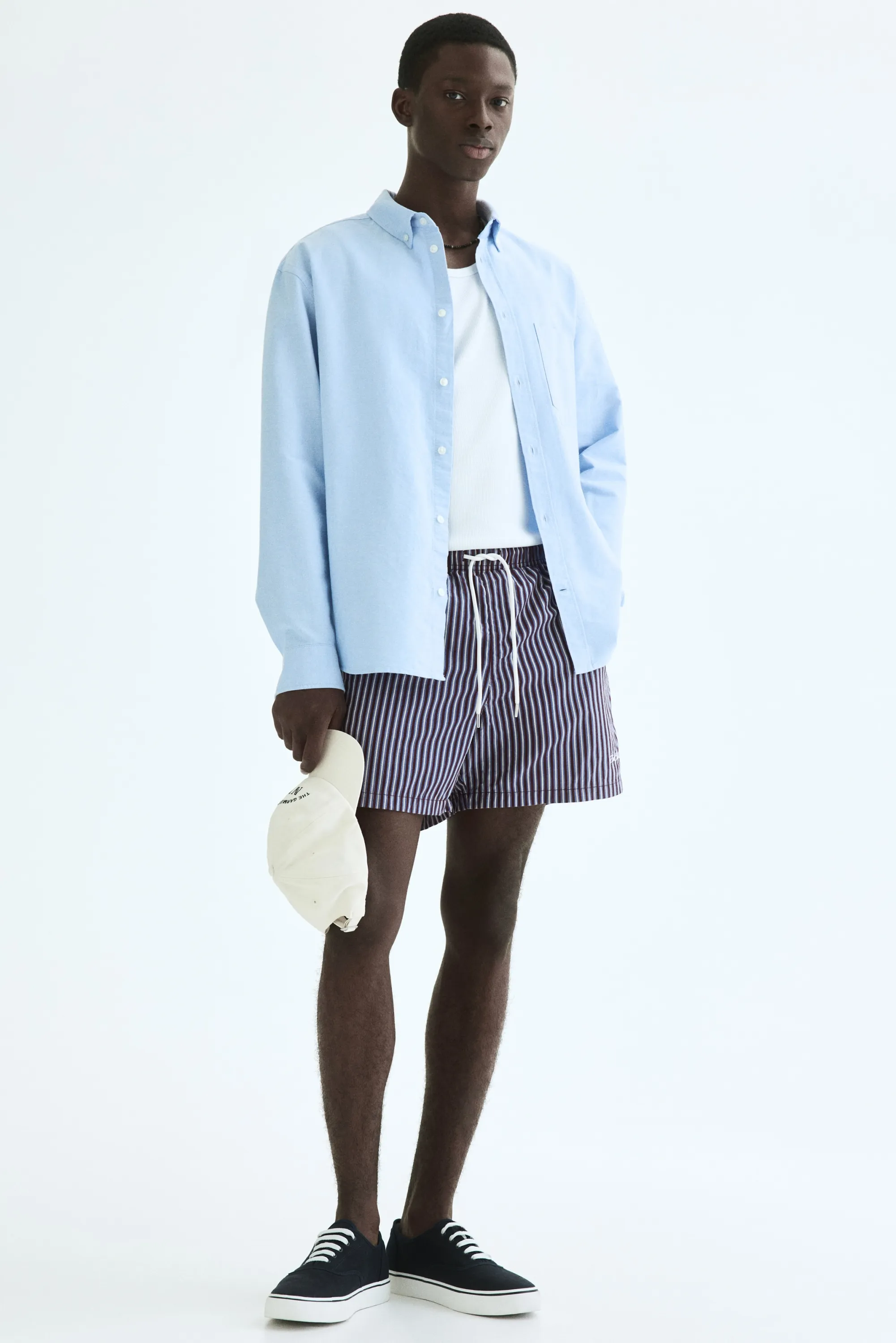 Short Relaxed Fit - Bordeaux/rayé