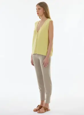 Gilet en raccoon et polyamide
