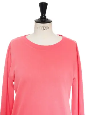 Pull sweat col rond en coton rose Px boutique 110€ Taille 36 — photo 4