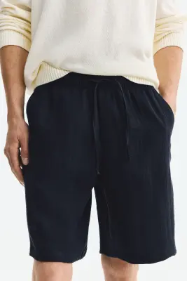 Short Loose Fit - Bleu marine — photo 1