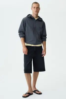 Veste coupe-vent déperlante en nylon - Gris foncé — photo 2
