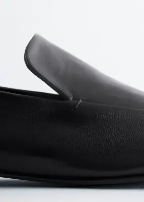 Mocassins en cuir - Noir — photo 3